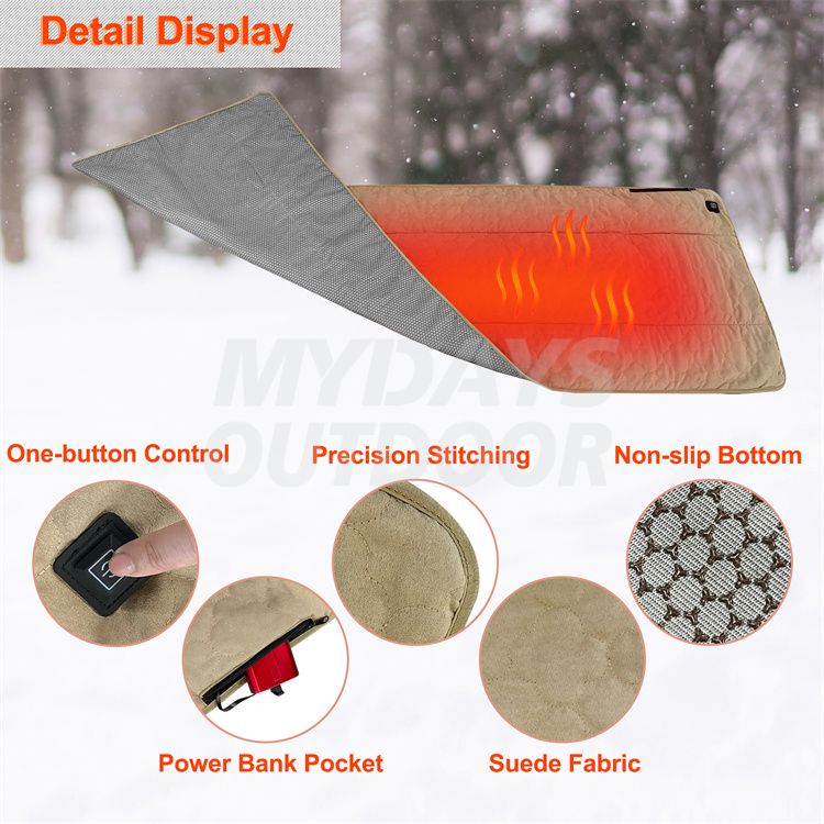 USB Lightweight Heated Sleeping Bag Liner MDSCM-40