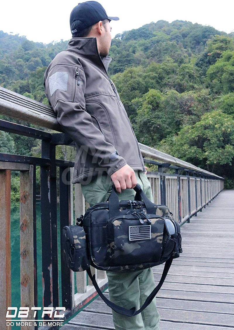 Tactical 2-Pistol Bag Handgun Duffle Bag with Lockable Zipper Gun Case Bag MDSHR-12