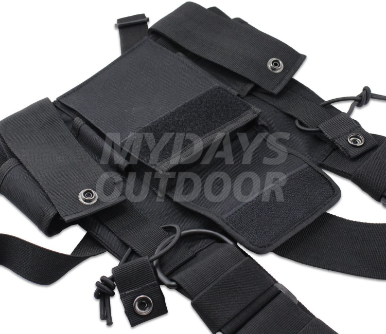 Radio Chest Harness Chest Front Pack Pouch Holster Vest Rig for Two Way Radio Walkie Talkie MDSSC-3