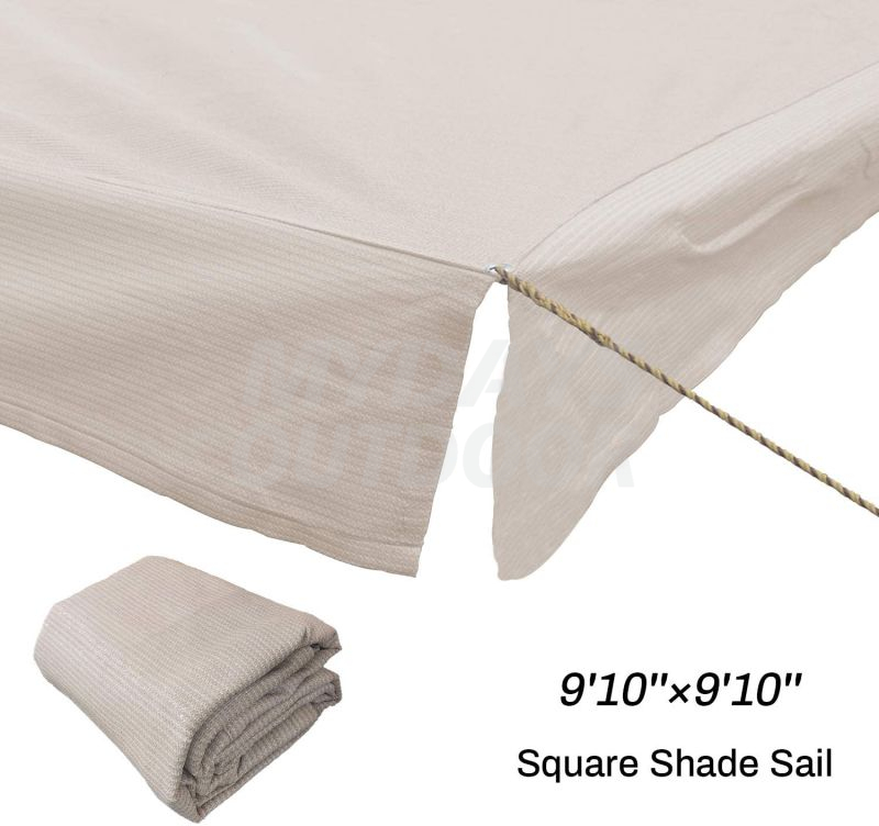 Square Sun Shade Sail Canopy UV Block Awning for Outdoor Patio Garden Backyard MDSGS-6