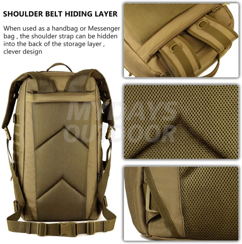 Tactical Travel Backpack 60L Military MOLLE Duffel Bag (Rain Cover & Patch Included) MDSHD-5