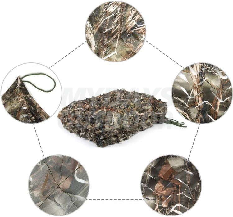  Camo Netting Military Duck Blind Army Sunshade Mesh Car Cover Camouflage Tarp Netting MDSHN-3