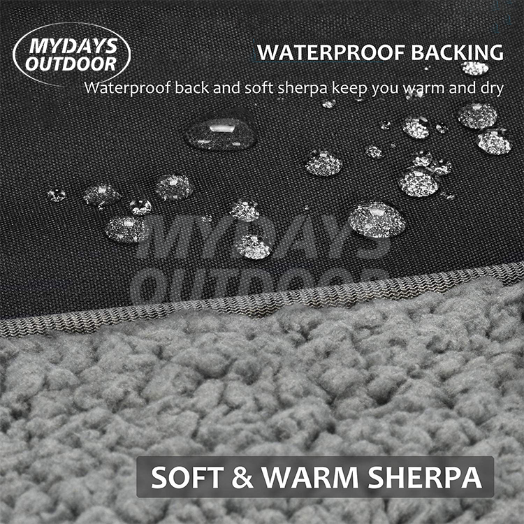 Waterproof Outdoor Blanket with Sherpa Lining MDSCL-5-H