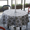 Outdoor Furniture Covers UV Resistant Water-Resistant Round Patio Garden Table Cover with Umbrella Hole MDSGC-4