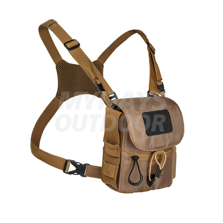 Outdoor Binocular Harness Chest Pack Detachable Molle Compartments Camouflage for Hunting MDSHA-2