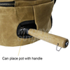 Portable Dust-proof Waterproof Reusable Wet Wax Canvas Collapsible Pot Storage Bag MDSCO-4