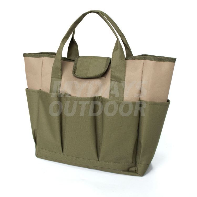 Garden Tool Tote Bag Gardening Organizer with Deep Pockets for Gardener Regular Size Tools MDSGG-1