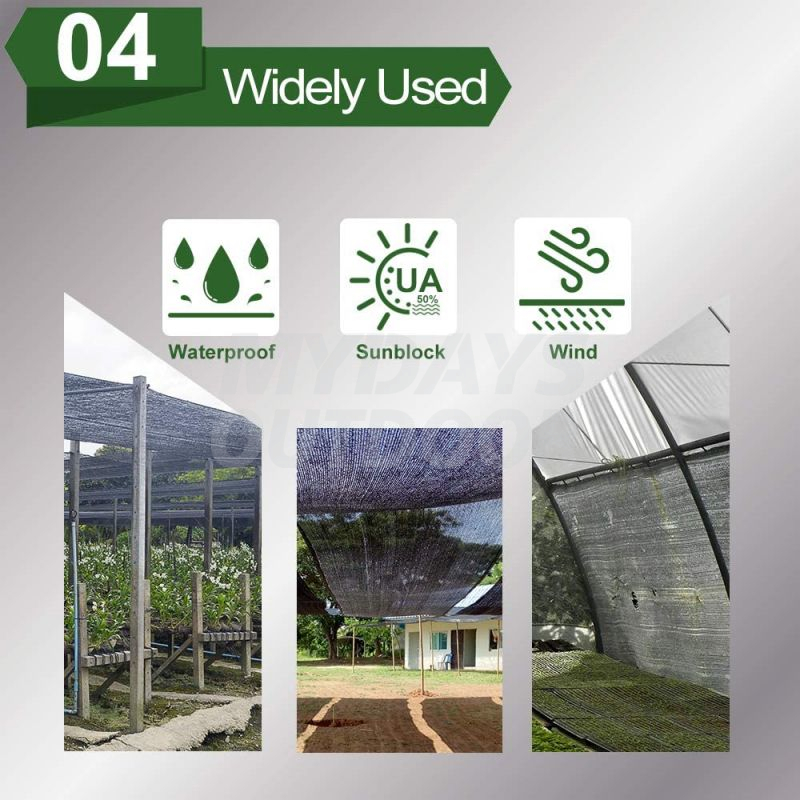 90% Sunblock Shade Cloth Net Black Resistant Garden Shade Mesh Tarp for Plant Cover MDSGS-9