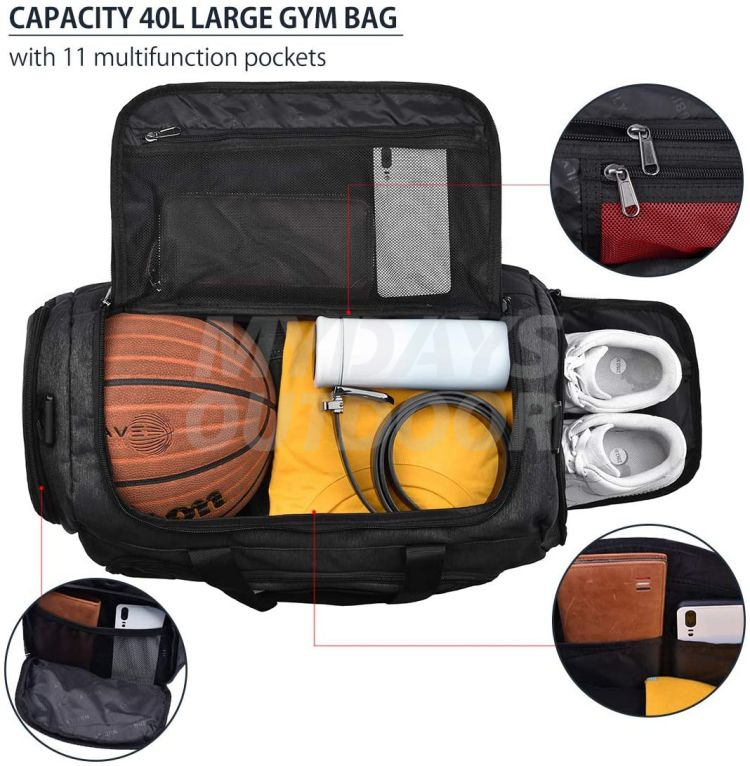 Weekender Overnight Bag Gym Duffle Bag Waterproof Large Sports Bags Travel Duffel Bags MDSSD-2