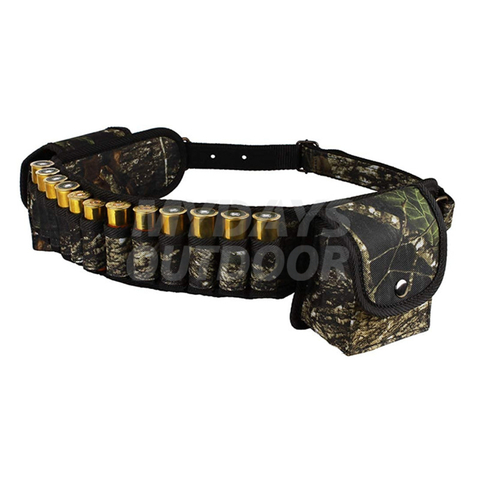 Bandolier de tirs au carreau de chasse au tirgun avec ceinture en nylon réglable 12 16 calibre MDSHA-16