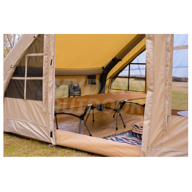 Inflatable Log Canvas Outdoor Cabin House Hiking Outdoor Tent