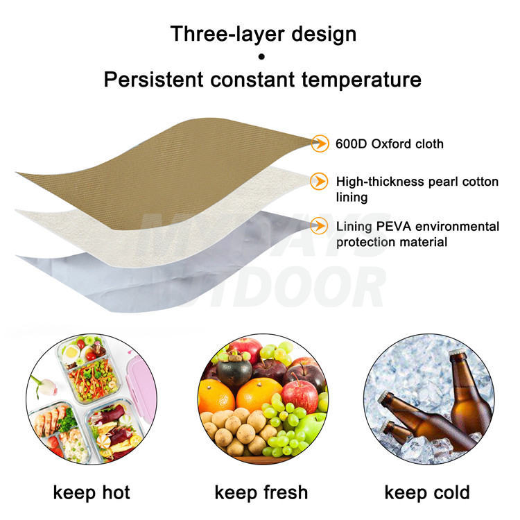 Custom Picnic Insulating Bag Grocery Shopping Bags MDSCI8