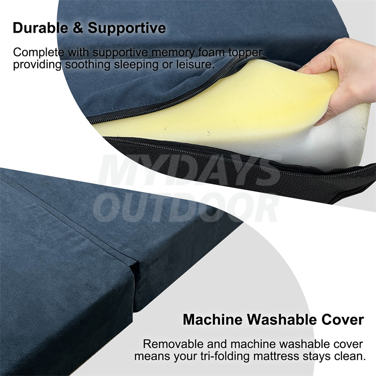 Removable Washable Folding Memory Foam Mattress MDSCM-34