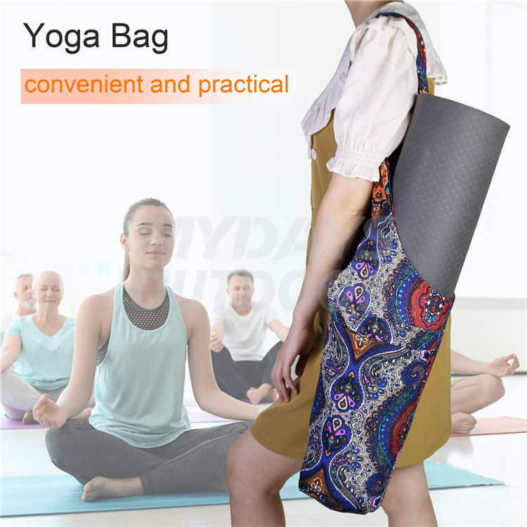 Yoga Mat Bag with Adjustable Shoulder Strap Fixed Buckle Large Size Pocket and Zipper Pocket MDSSG-2