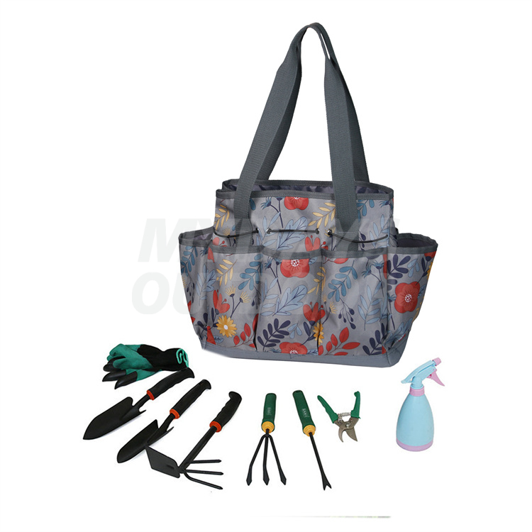 Garden Tool Tote Bag Gardening Organizer with Deep Pockets for Gardener Regular Size Tools MDSGG-8