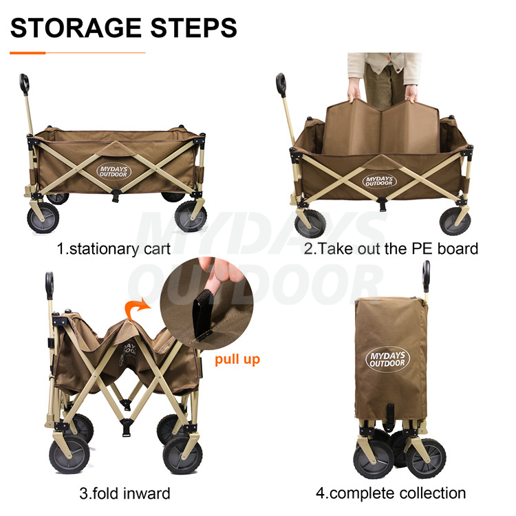 Collapsible Folding Camping Carts with Universal Wheels MDSCO-9