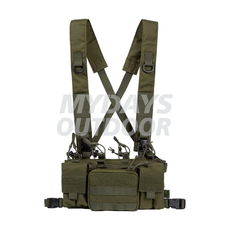 Tactical Chest Bag Sports Vest with Rifle & Pistol Mag Pouch MDSSC-5 ...