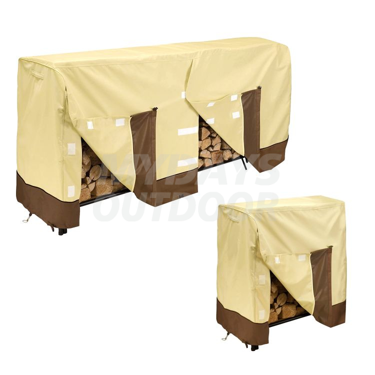 Outdoor BBQ Furniture Covers Waterproof Firewood Log Cover Log Rack Cover All Season Protect Cover MDSGC-5