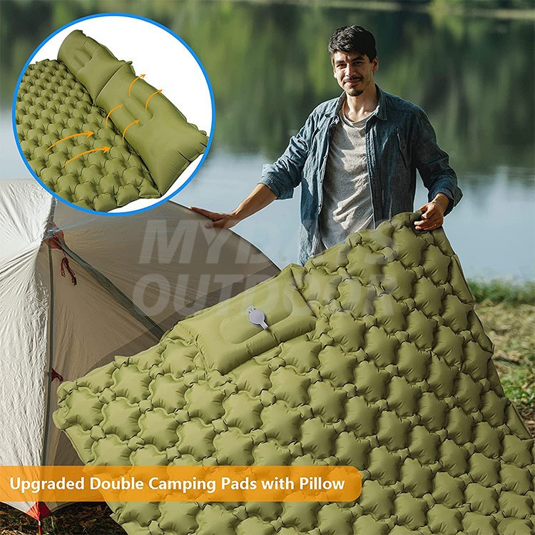 Self-Inflating Camping Sleeping Pad - Ultralight Camping Mat with Pillow MDSCM-20