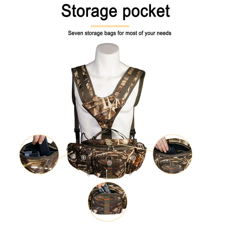 Hunting Camo Fanny Pack with with Shoulder Straps MDSHF4 Mydays Outdoor
