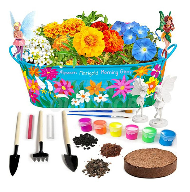 Måla och odla blommaträdgårdssats