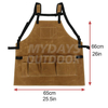 Waxed Canvas Leather Pad for Woodworking Safety Wear Work Aprons MDSGA-2