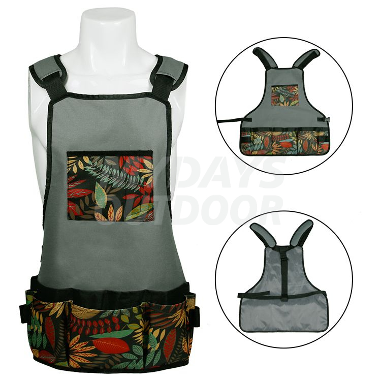 Adjustable Tool Apron for Home Garden Multi-Pocket Work Apron Garden Apron MDSGA-1
