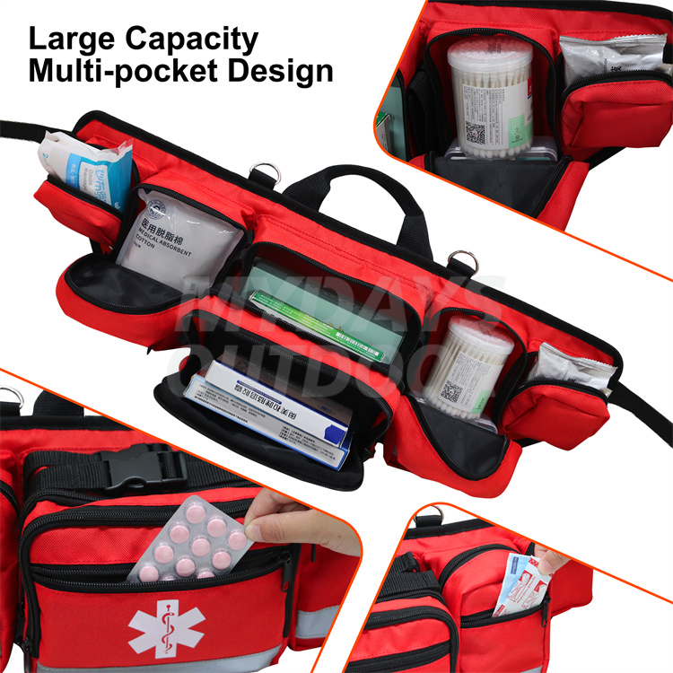 First Aid Belt Bag Travel Rescue Bag Empty Pouch MDSOB-16
