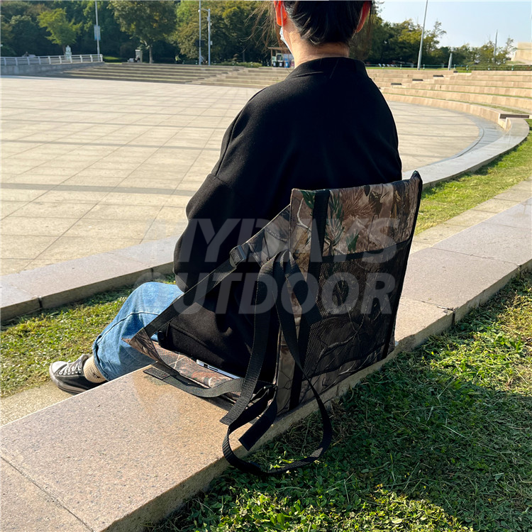 Camouflage Stadium Seat Cushion with Backrest MDSCS-24