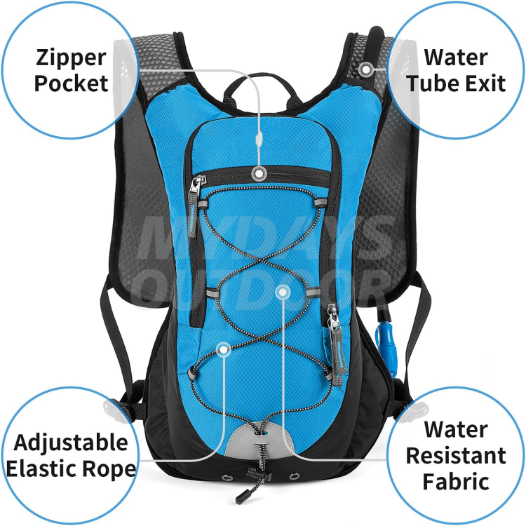 Hydration Running Vest Pack with 2L Water Bladder MDSSV-6