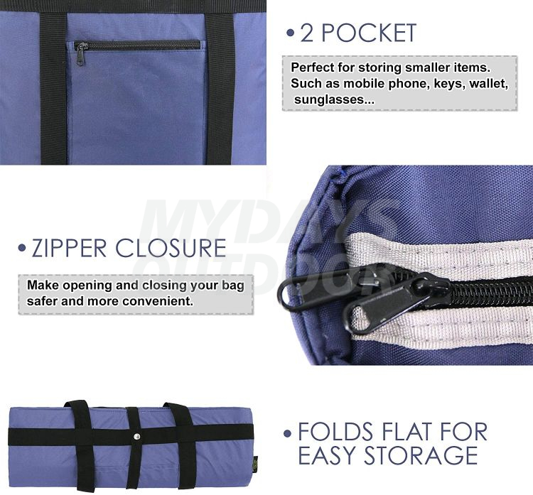 Insulated Cooler Bag with Handles Oversized Sturdy Leakproof Freezer Shopping Tote Bag MDSCI-3